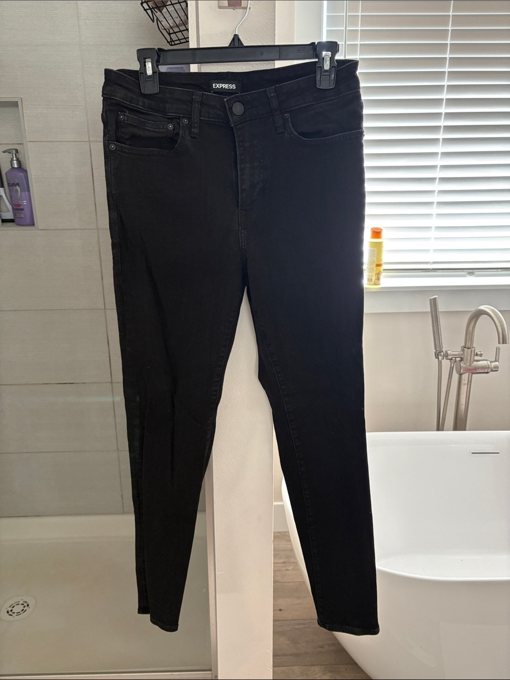 Express Black Skinny High-Rise Jeans - Men’s